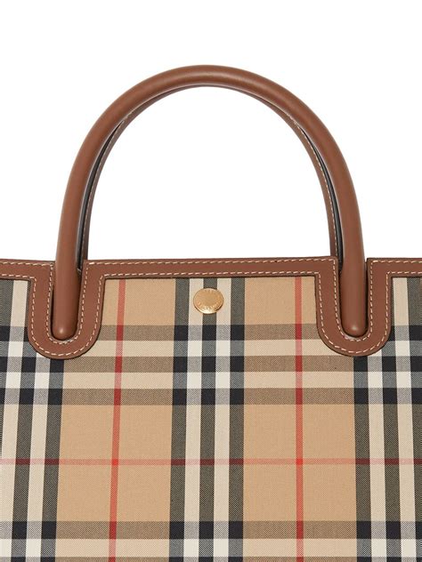 burberry title pocket|Burberry Small Title Vintage Check Tote .